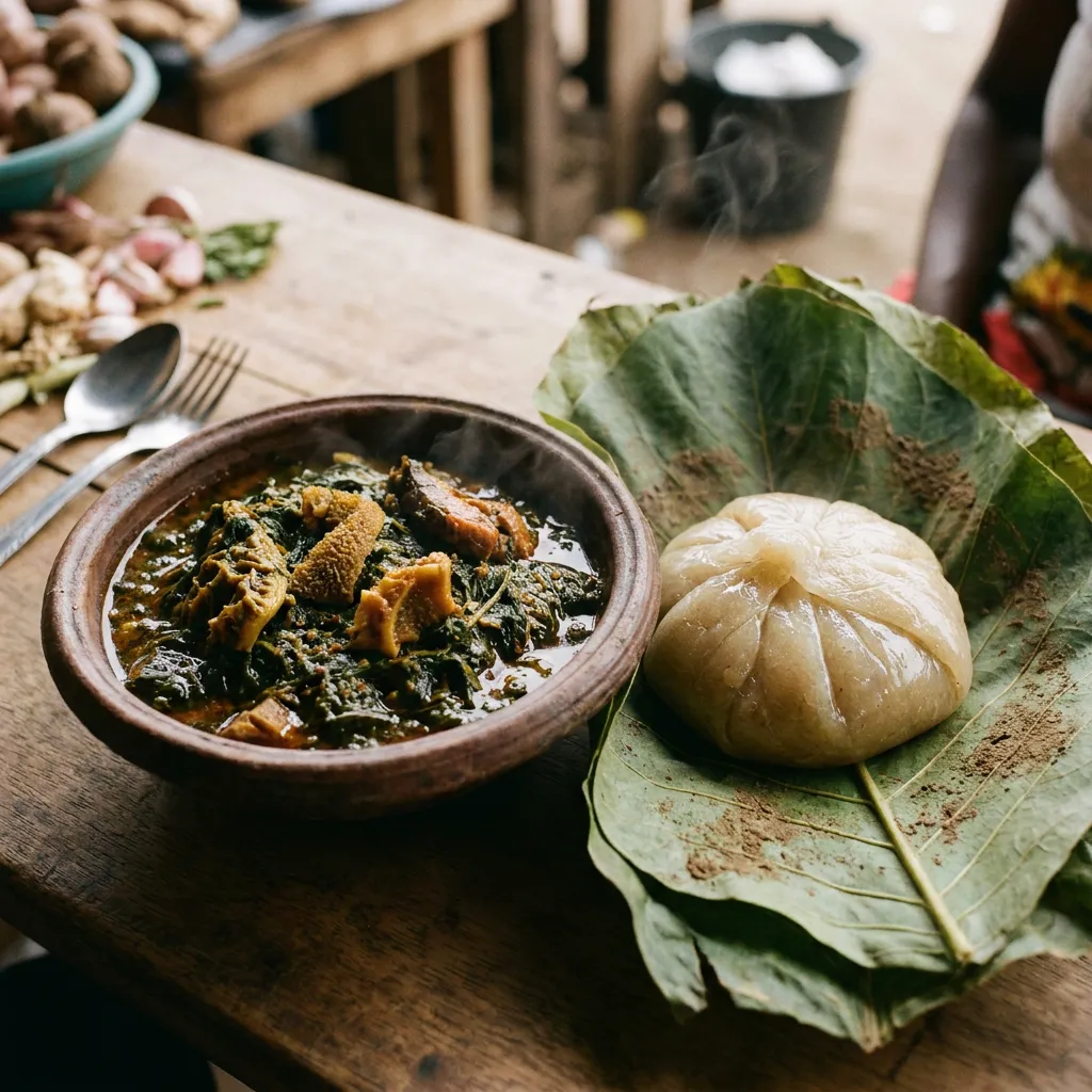 Eru & water fufu